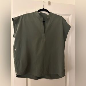 Figs Scrubs Set. Moss color.